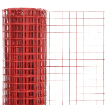 Pletivo Ke Kurníku Ocel Pvc Vrstva Červené