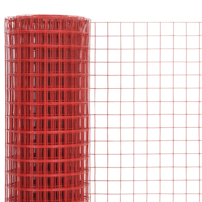 Pletivo Ke Kurníku Ocel Pvc Vrstva 10 X 1,5 M Červené