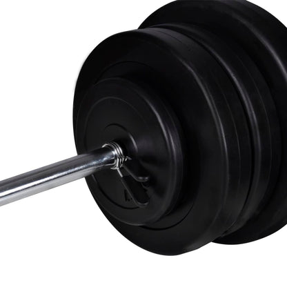 Posilovací Lavice Se Sadou Činek Barbell A Dumbbell 60,5 Kg