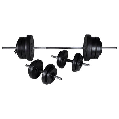 Posilovací Lavice Se Sadou Činek Barbell A Dumbbell 60,5 Kg