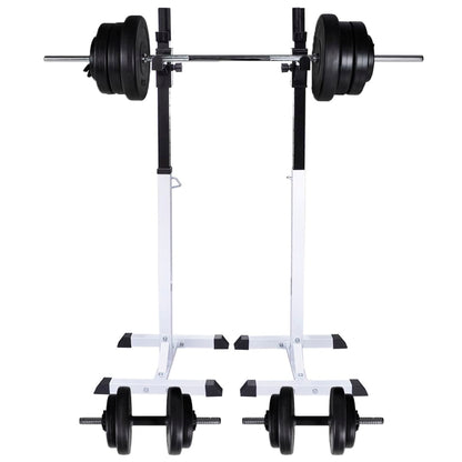 Posilovací Stojan Se Sadou Činek Barbell A Dumbbell 60,5 Kg
