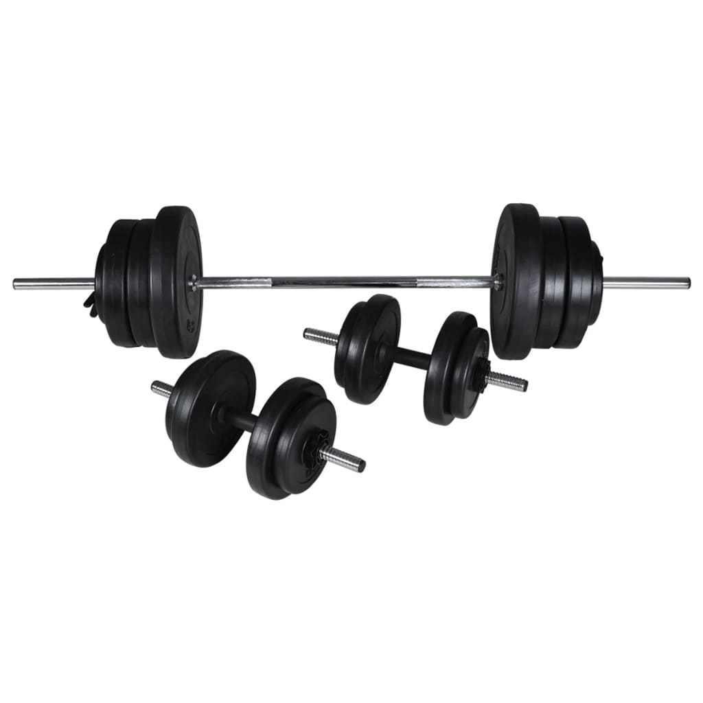Posilovací Stojan Se Sadou Činek Barbell A Dumbbell 60,5 Kg