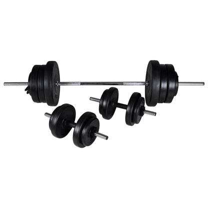 Posilovací Stojan Se Sadou Činek Barbell A Dumbbell 60,5 Kg