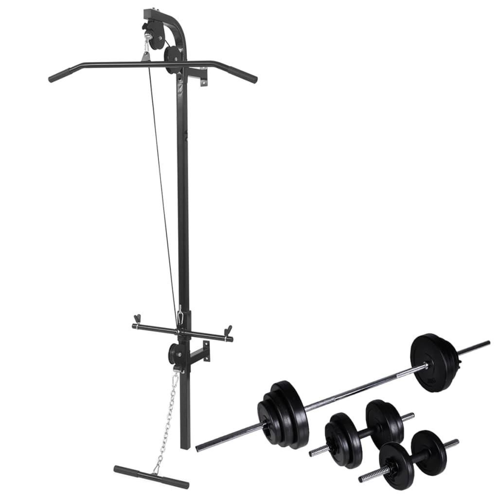 Nástěnná Posilovací Věž Se Sadou Činek 30,5 Kg