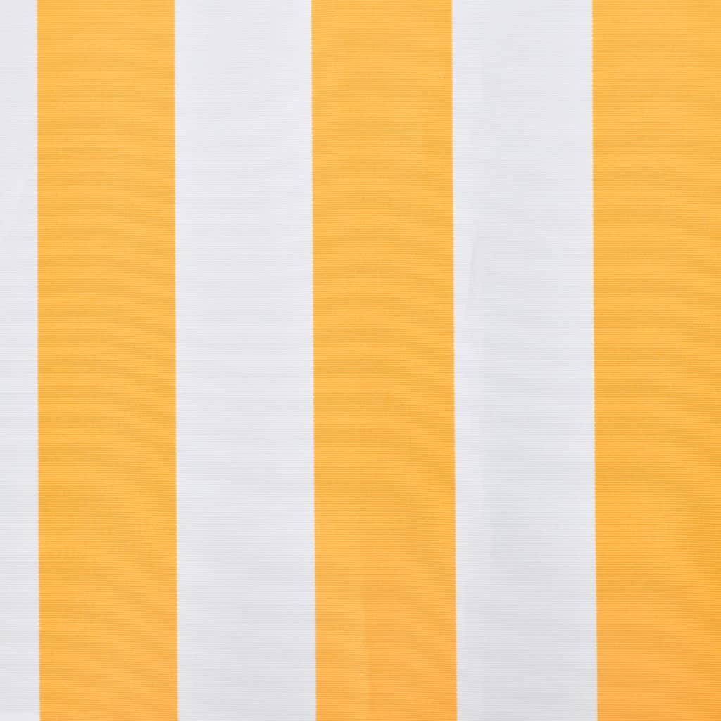Plachta na markýzu oranžovo-bílá 500 x 300 cm plátěná