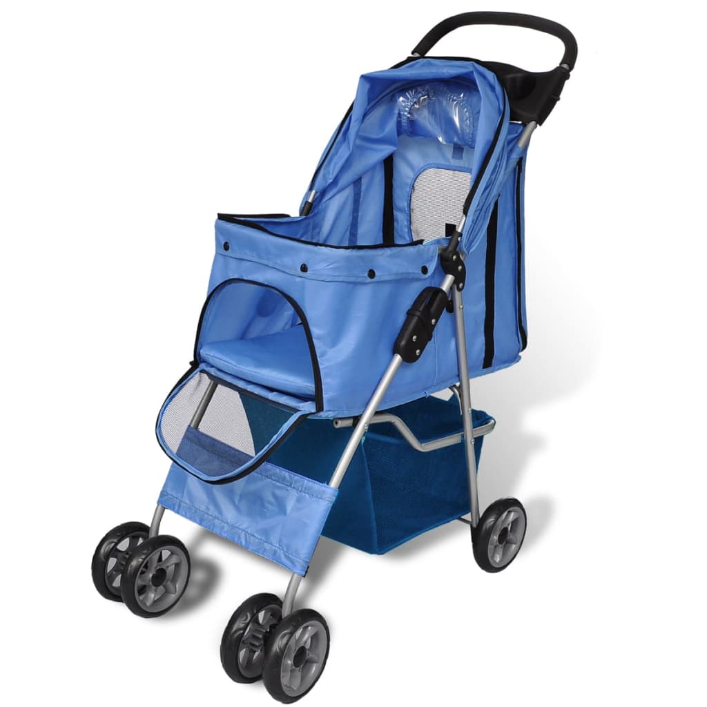 Kočárek Pro Psy 15 Kg Modrý