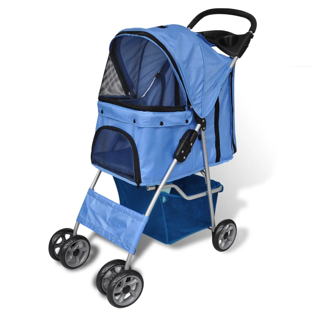 Kočárek Pro Psy 15 Kg Modrý