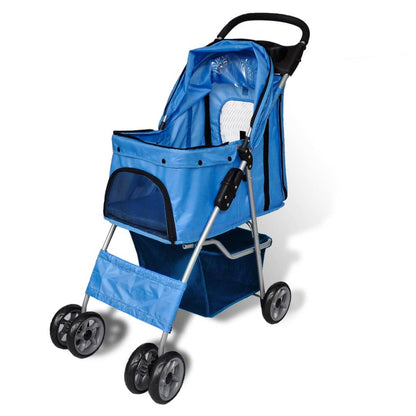 Kočárek Pro Psy 15 Kg Modrý