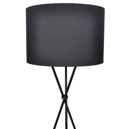 Stojací Lampa Se Stojanem Černá 139 Cm