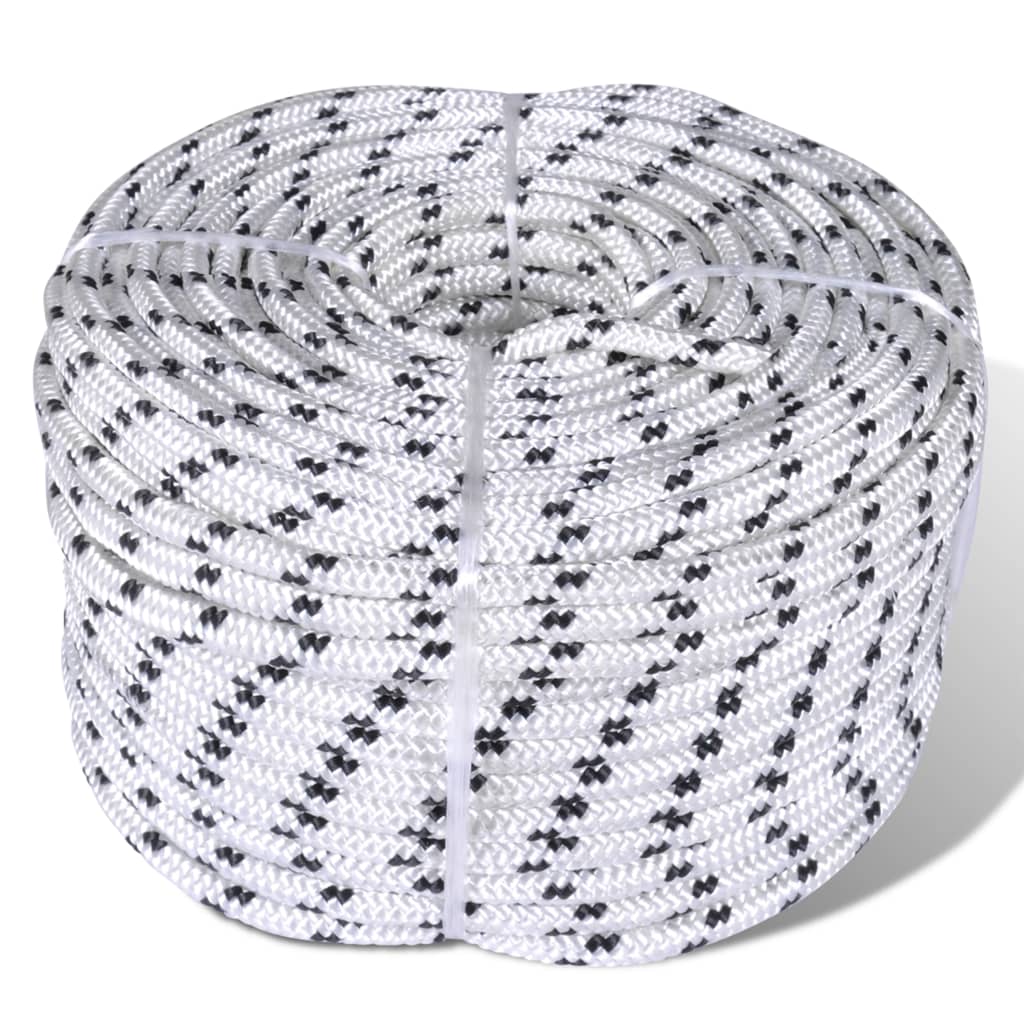 Splétané Lano Lodní, Polyester X Bílá