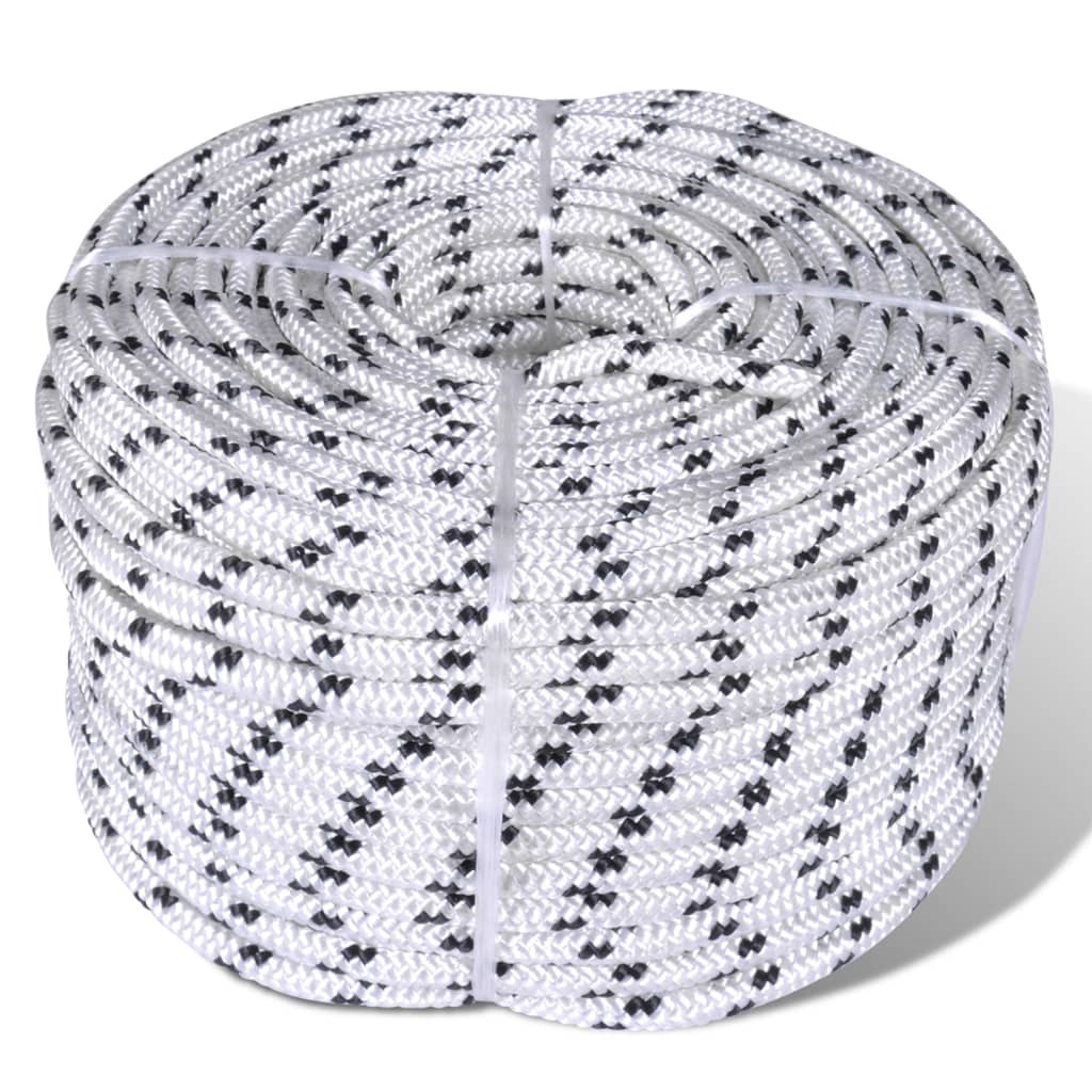 Splétané Lano Lodní, Polyester X Bílá