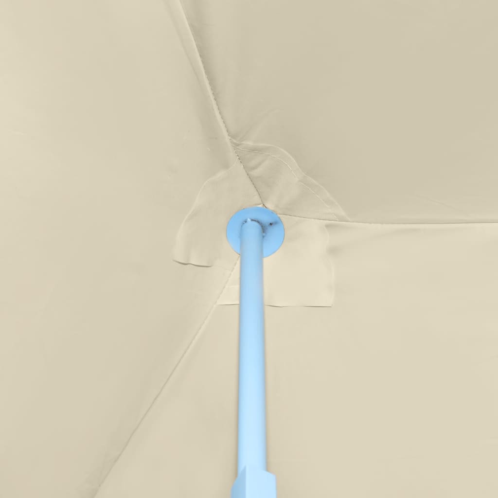 Skládací Nůžkový Party Stan S 5 Bočními Stěnami 3 X 9 M Krémový