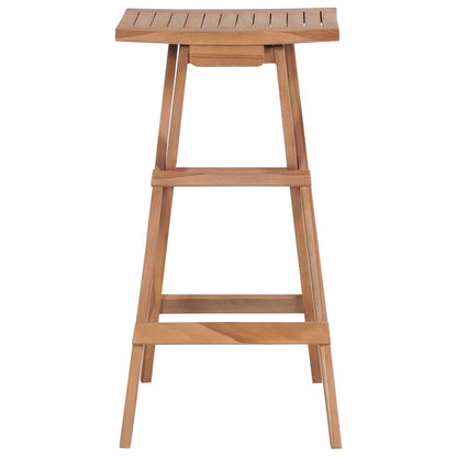 Skládací Barové Stoličky 2 Ks Masivní Teak