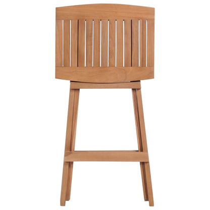 Skládací Barové Stoličky 2 Ks Masivní Teak