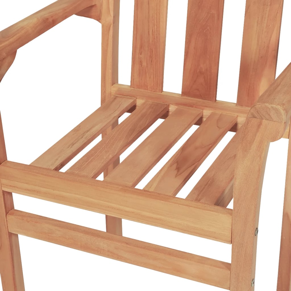 3Dílný Bistro Set Masivní Teak