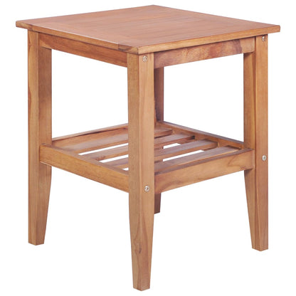 Konferenční Stolek 40 X 40 X 50 Cm Čtvercový Masivní Teak