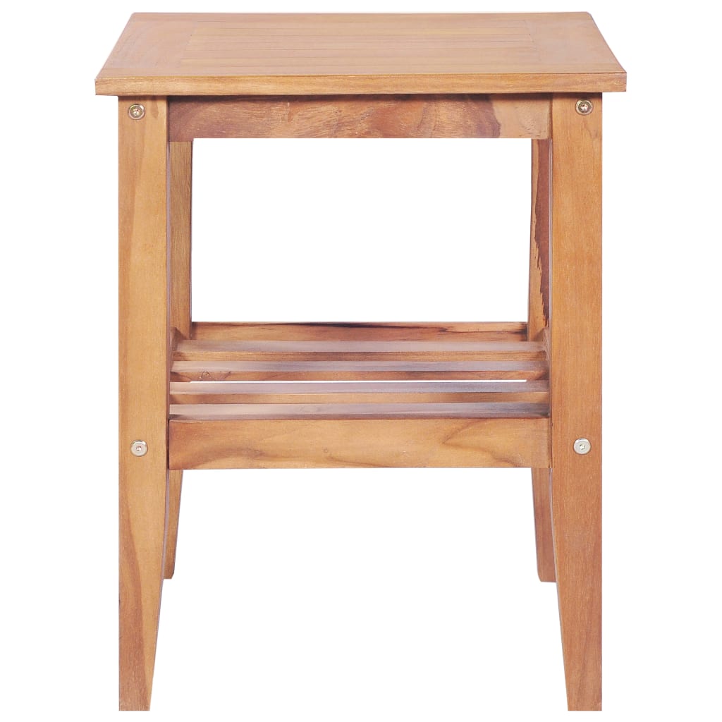 Konferenční Stolek 40 X 40 X 50 Cm Čtvercový Masivní Teak