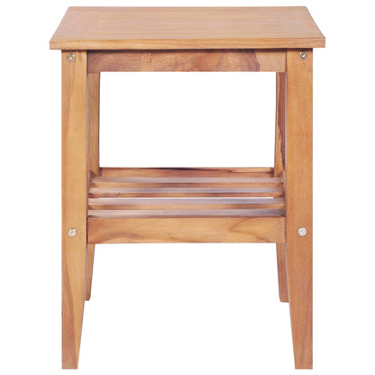 Konferenční Stolek 40 X 40 X 50 Cm Čtvercový Masivní Teak