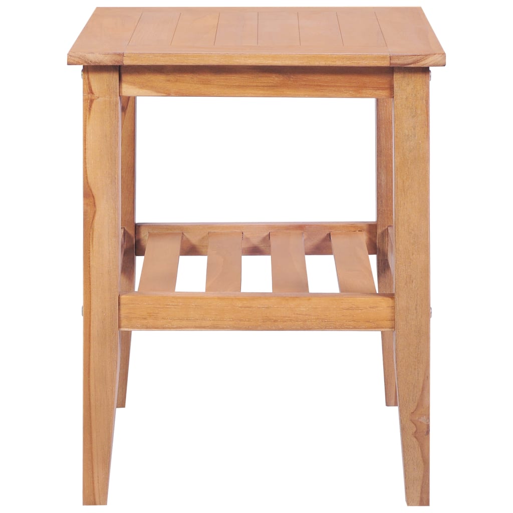 Konferenční Stolek 40 X 40 X 50 Cm Čtvercový Masivní Teak