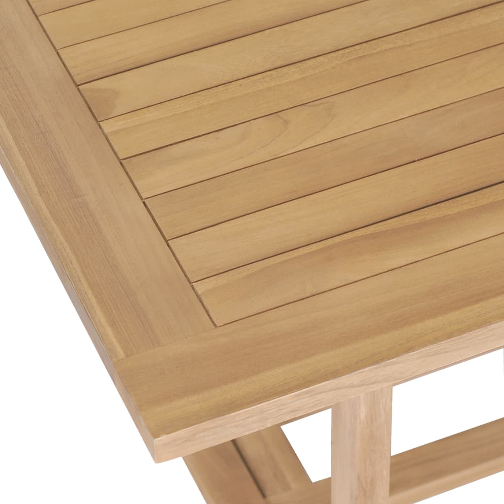 9Dílný Zahradní Jídelní Set 180–280 X 100 X 75 Cm Masivní Teak