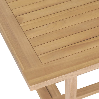 9Dílný Zahradní Jídelní Set 180–280 X 100 X 75 Cm Masivní Teak