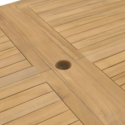 9Dílný Zahradní Jídelní Set 180–280 X 100 X 75 Cm Masivní Teak