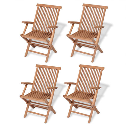 5Dílný Zahradní Jídelní Set Masivní Teakové Dřevo
