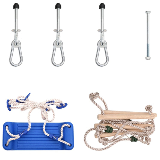 Houpačkový Sedák S Provazovým Žebříkem A Kameny Modrý Pe