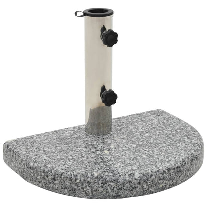 Stojan Na Slunečník Žulový 10 Kg Půlkruh Šedý