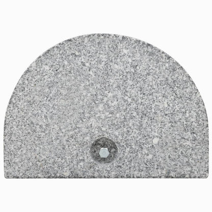 Stojan Na Slunečník Žulový 10 Kg Půlkruh Šedý