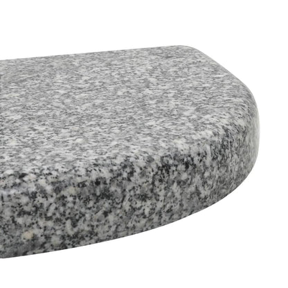Stojan Na Slunečník Žulový 10 Kg Půlkruh Šedý