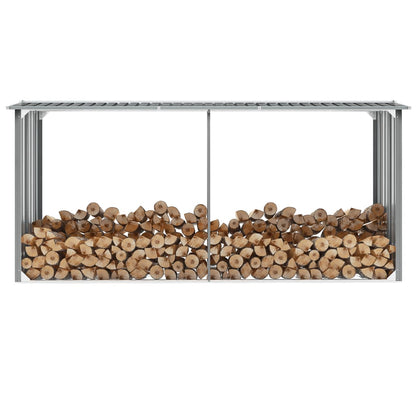 Zahradní Kůlna Na Dříví Pozinkovaná Ocel 330X92X153 Cm