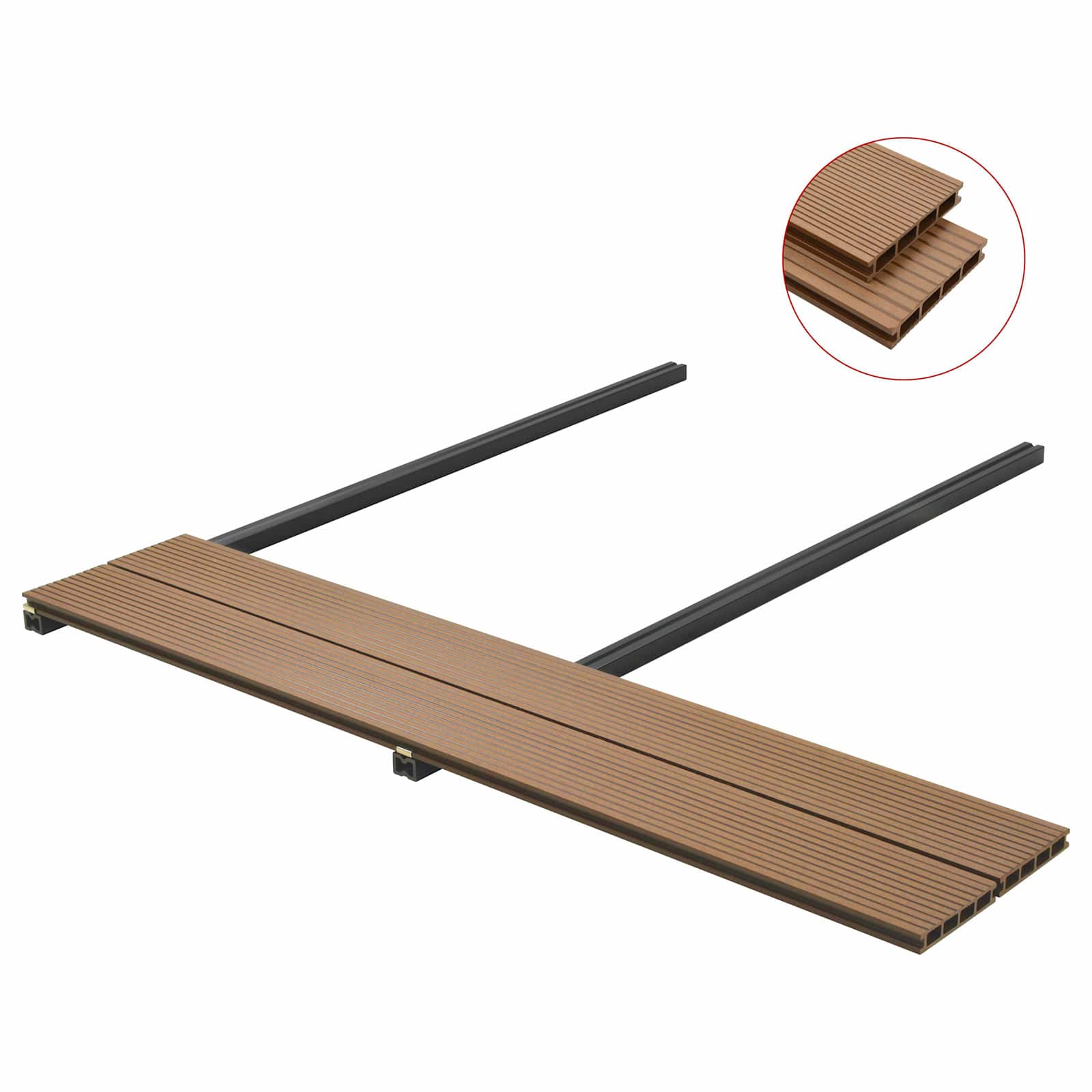 Terasová Deska 6 Ks Teak Wpc