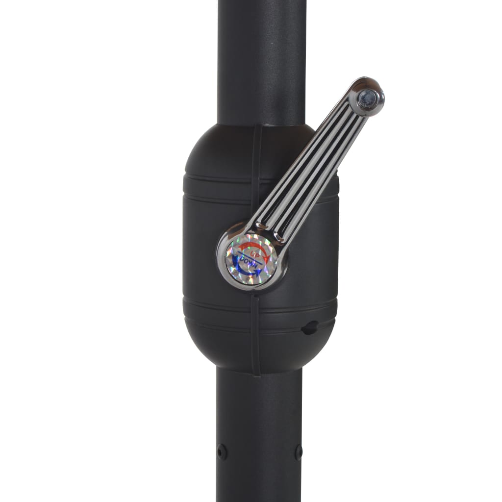 Zahradní Slunečník S Hliníkovou Tyčí 460 X 270 Cm Terakotový