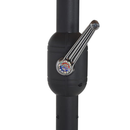 Zahradní Slunečník S Hliníkovou Tyčí 460 X 270 Cm Terakotový