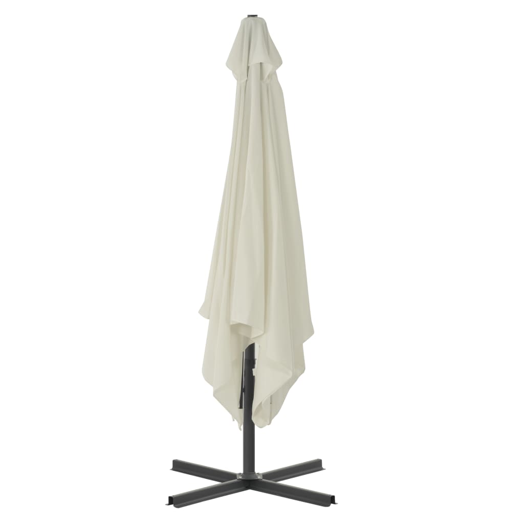 Zahradní Slunečník S Ocelovou Tyčí 250 X 250 Cm Pískový