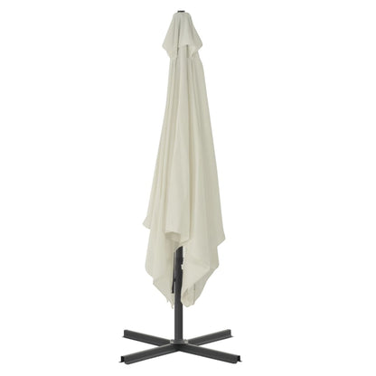 Zahradní Slunečník S Ocelovou Tyčí 250 X 250 Cm Pískový