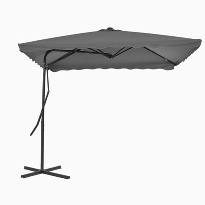 Zahradní Slunečník S Ocelovou Tyčí 250 X 250 Cm Pískový