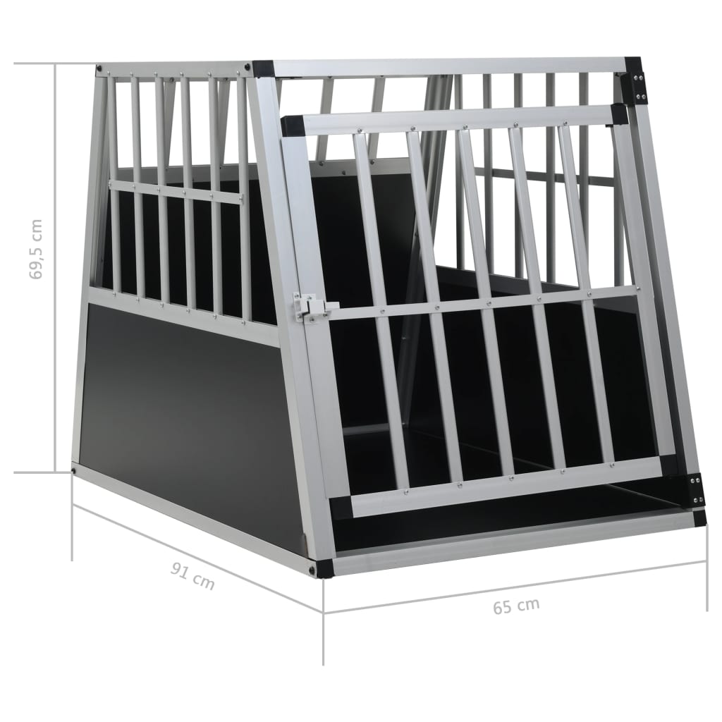 Klec Pro Psy S Jednokřídlými Dvířky 65 X 91 X 69,5 Cm