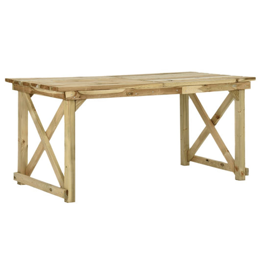 Zahradní Stůl 160 X 79 X 75 Cm Dřevo