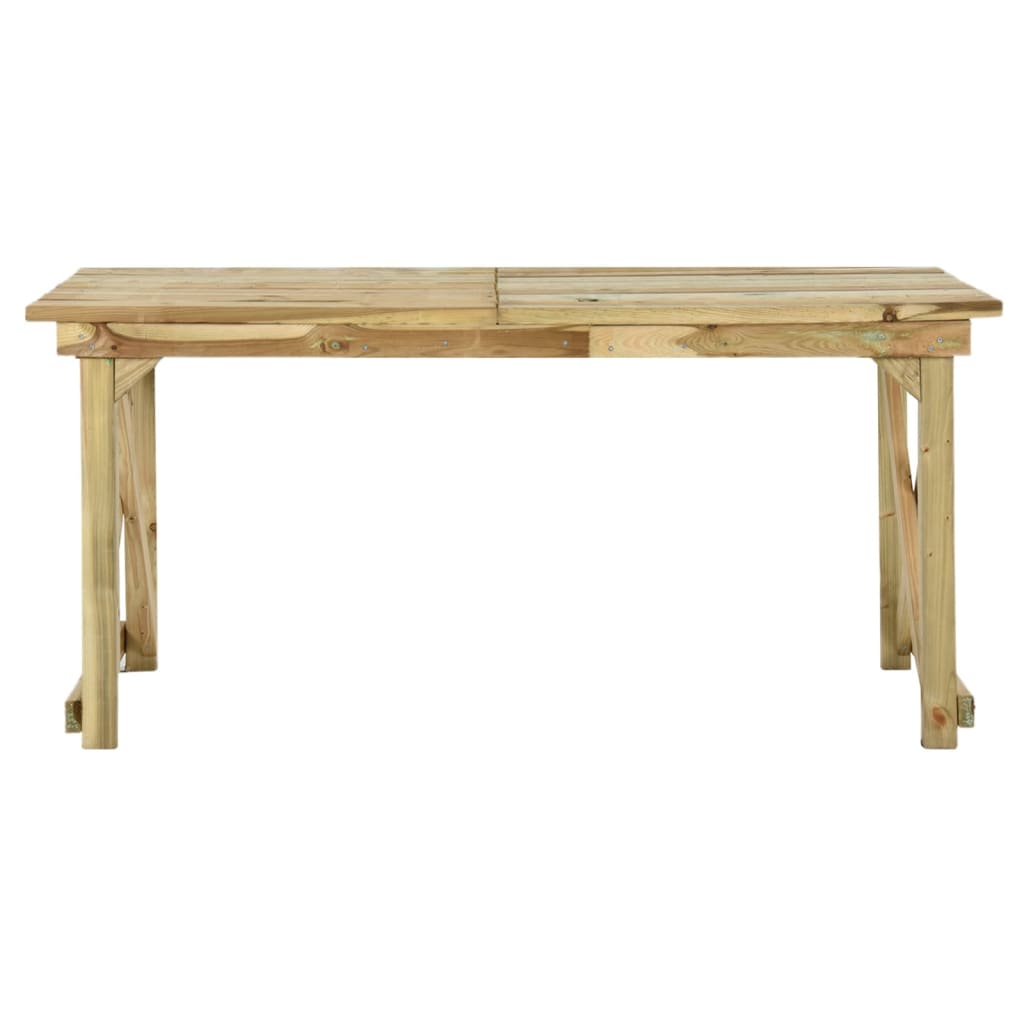 Zahradní Stůl 160 X 79 X 75 Cm Dřevo