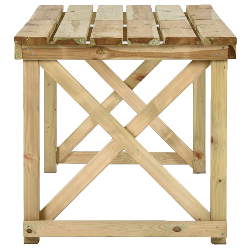 Zahradní Stůl 160 X 79 X 75 Cm Dřevo