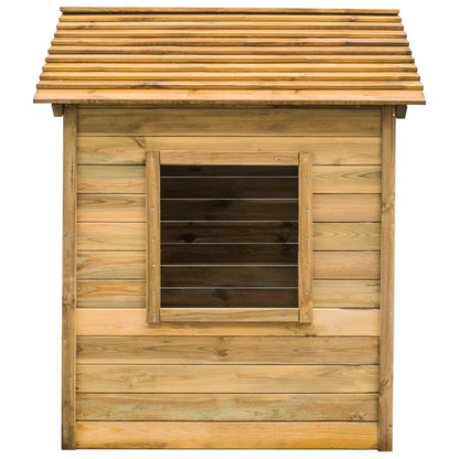 Zahradní Domeček Pro Děti 120 X 120 X 146 Cm Borové Dřevo