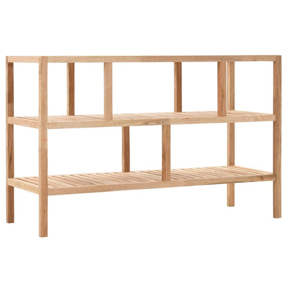 Koupelnový Regál Masivní Ořechové Dřevo 100 X 40 X 65 Cm Dub A Bílá