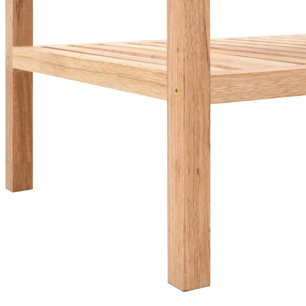 Koupelnový Regál Masivní Ořechové Dřevo 100 X 40 X 65 Cm Dub A Bílá
