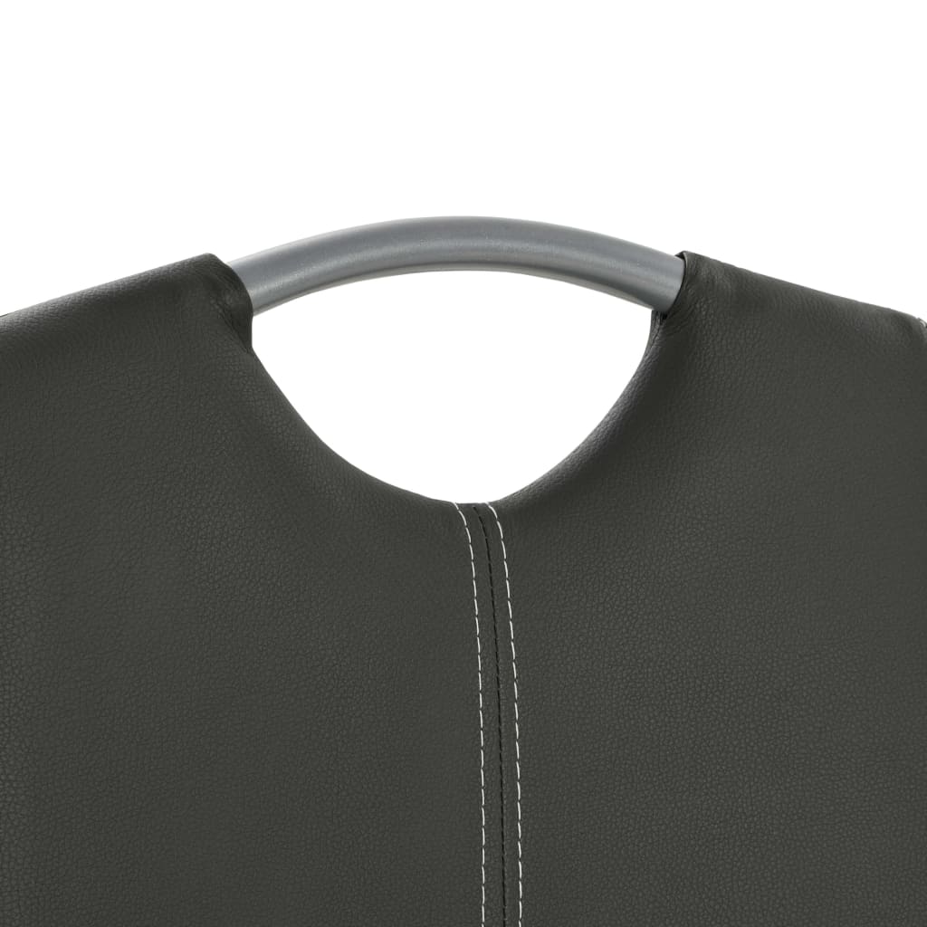 Konzolové Jídelní Židle 6 Ks Šedé Umělá Kůže