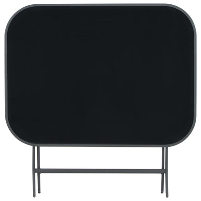 Skládací Zahradní Stůl Šedý 100 X 75 X 72 Cm Sklo A Ocel