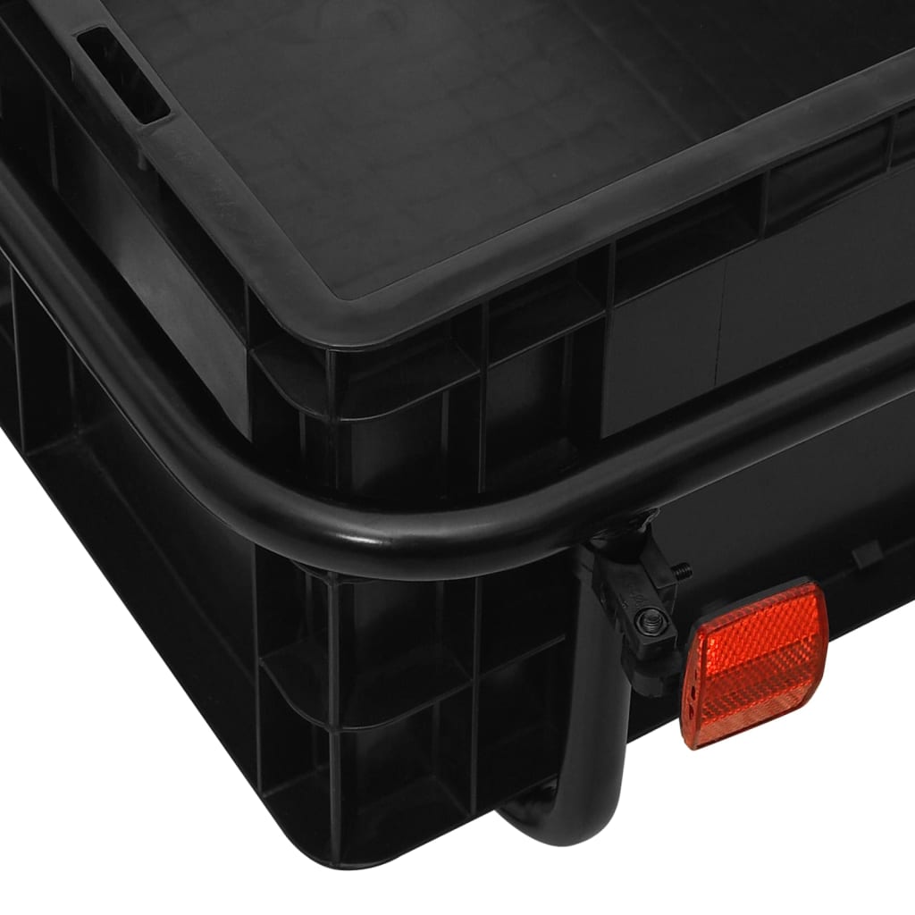 Vozík Za Kolo / Ruční Vozík 155 X 60 X 83 Cm Ocel Černý