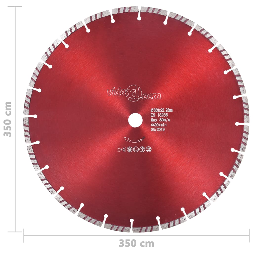 Diamantový Řezací Kotouč Turbo Ocel 350 Mm