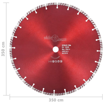 Diamantový Řezací Kotouč Turbo Ocel 350 Mm